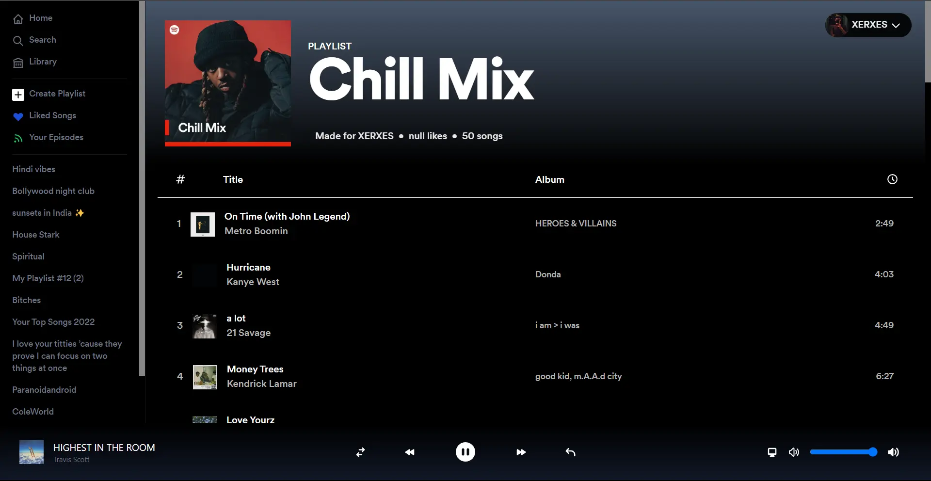 NEXT JS Spotify Clone project screenshot